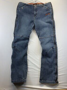 Harley-Davidson Women's Jeans Riding Outside Leg Zipper Sz 12 VTG 2005